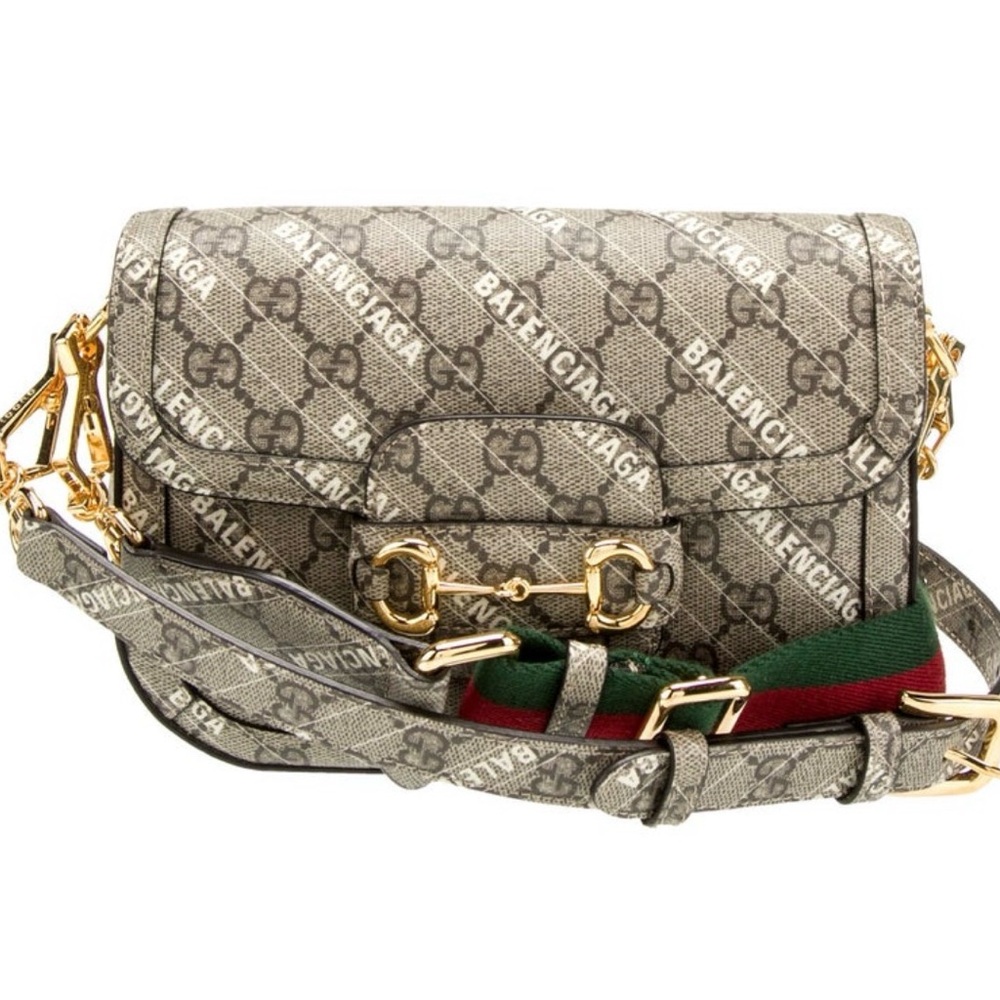 Gucci X Balenciaga Horsebit Crossbody Bag